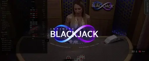 Featured EVO Infinite Blackjack Game