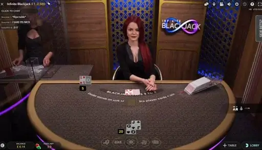 EVO Infinite Blackjack Game